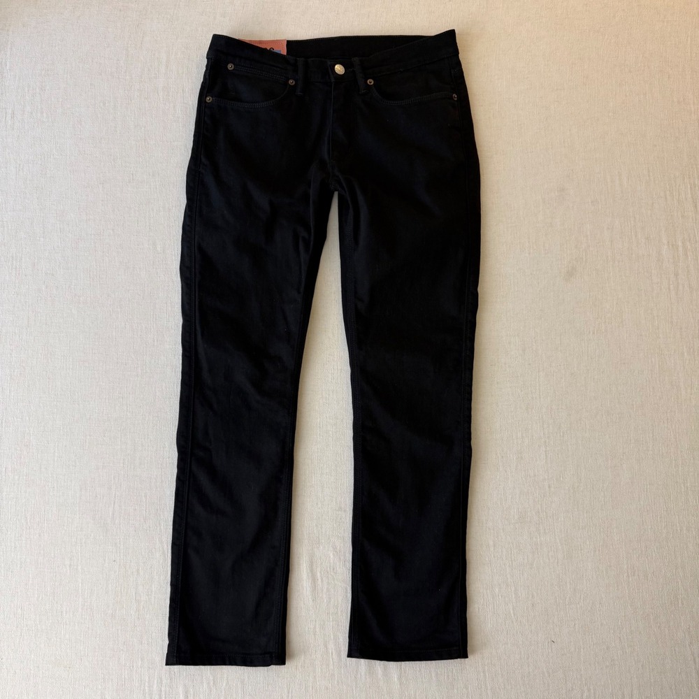 Acne Studios Blå Konst Max Stay Black Jeans 30x34 Slim Indie Sleaze Designer